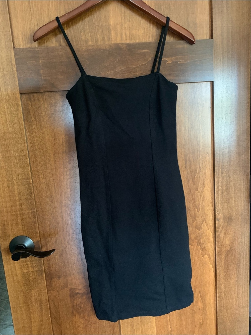 Classic Black Spaghetti Strap Dress
